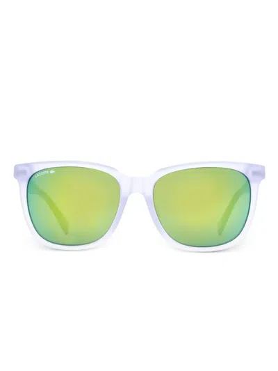 Lacoste Square-frame Sunglasses In Weiss
