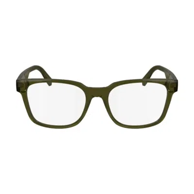 Lacoste Square Full Rim Eyeglasses In Green