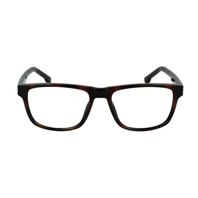 Lacoste Square Full Rim Havana Eyeglasses In Black