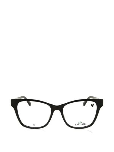 Lacoste Square Full-rim Eyeglasses In Black