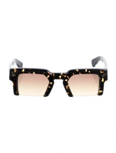 Pre-owned Lacoste Square Gradient Sunglasses In Brown