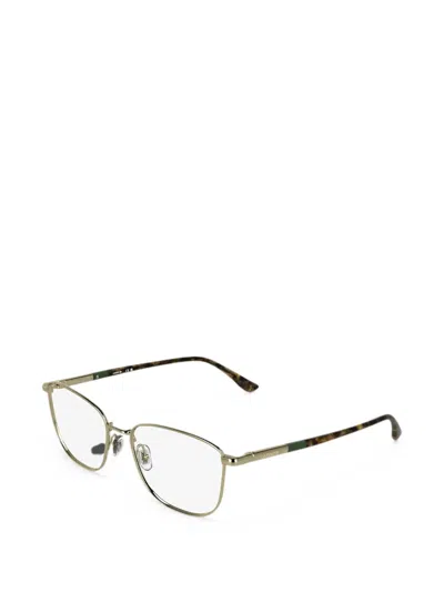 Lacoste Square-frame Glasses In 골드 톤