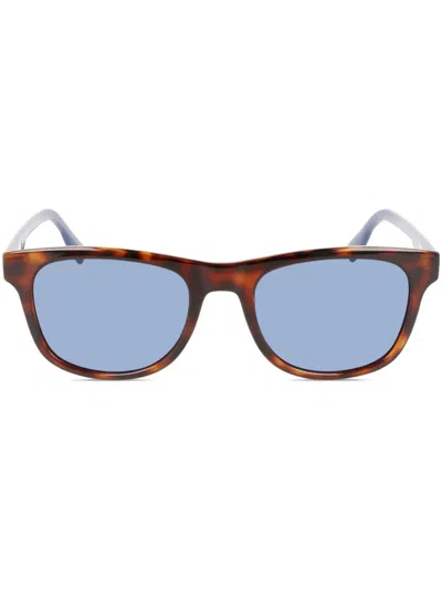 Lacoste Square-frame Sunglasses In Brown