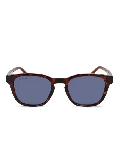 Lacoste Square-frame Sunglasses In Brown