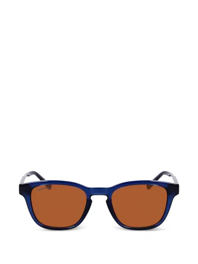 Lacoste Square-frame Sunglasses In Brown
