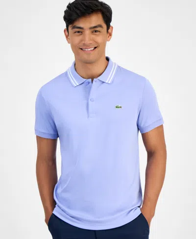 Lacoste Ss Reg Fit Polo W Se In Blue
