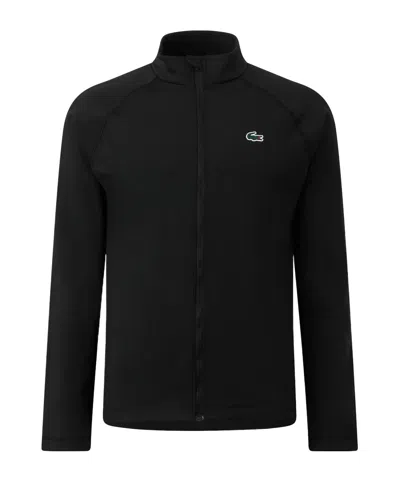 Lacoste Standcollar Zipup Jacket In Black