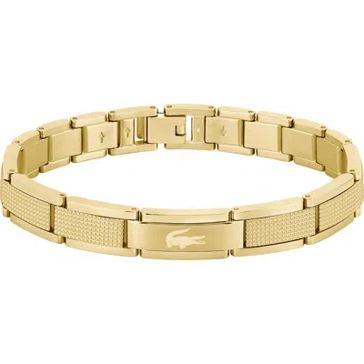 Lacoste Stencil Bracelet In Gold