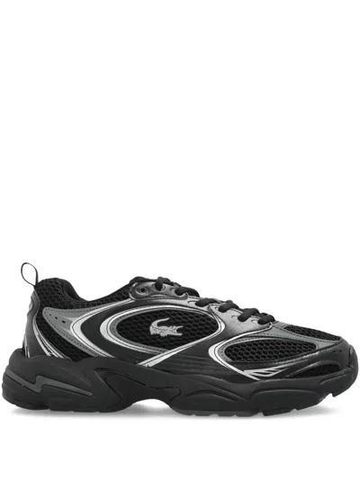 Lacoste Storm 2k Mesh-panelled Trainers In Black