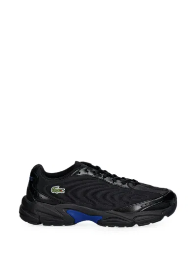 Lacoste Storm 96 2k Lite Logo-patch Mesh Sneakers In Black