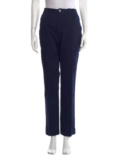 Pre-owned Lacoste Straight Leg Pants In Blue