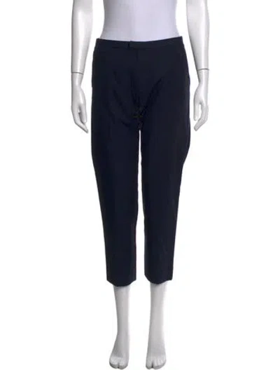 Pre-owned Lacoste Straight Leg Pants In Blue