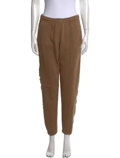 Pre-owned Lacoste Straight Leg Pants In Brown