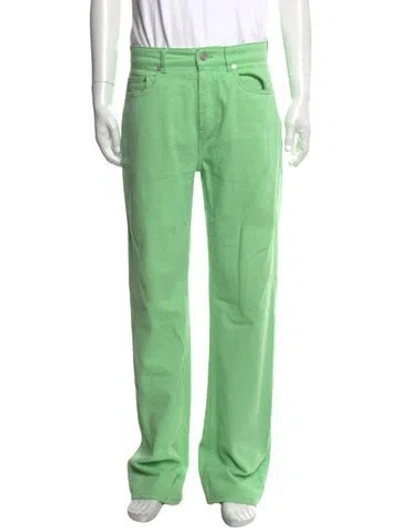 Pre-owned Lacoste Straight-leg Jeans In Green