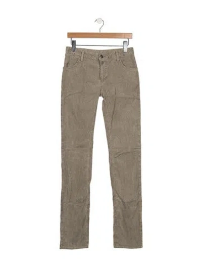 Pre-owned Lacoste Straight-leg Jeans In Grey