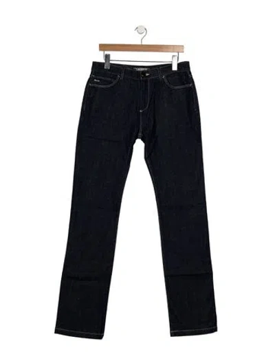 Pre-owned Lacoste Straight-leg Jeans W/ Tags In Blue