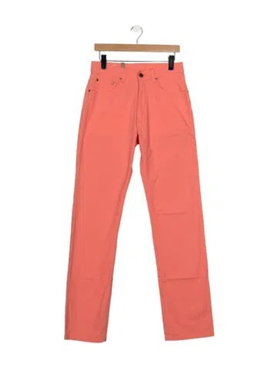 Pre-owned Lacoste Straight-leg Jeans W/ Tags In Pink