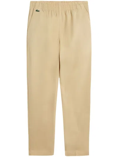 Lacoste Kids' Stretch Chino Trousers In Neutrals