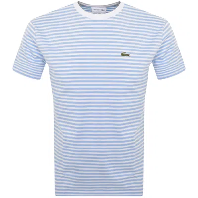Lacoste Stripe T Shirt Blue