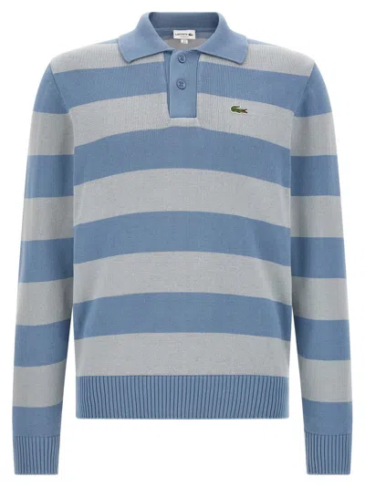 Lacoste Striped Cotton Polo In Multi