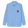 Lacoste Striped Cotton Poplin Long-sleeve Shirt