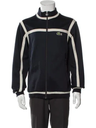 Pre-owned Lacoste Striped Jacket In Blue