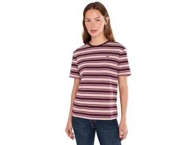 Lacoste Striped Jersey T-shirt - Xl (42) In Brown