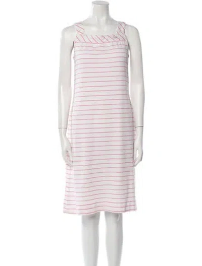 Pre-owned Lacoste Striped Knee-length Dress In Multi