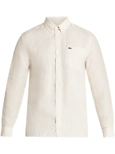 Lacoste Linen Shirt In White