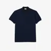 Lacoste Striped Piqué Collar Polo - Plus Size - Tall - 5xl Tall In Blue