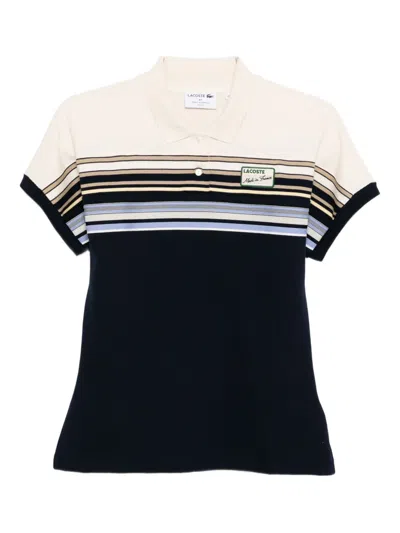 Lacoste Striped Polo Shirt In Multi