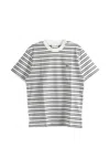 Lacoste Striped Cotton T-shirt In White
