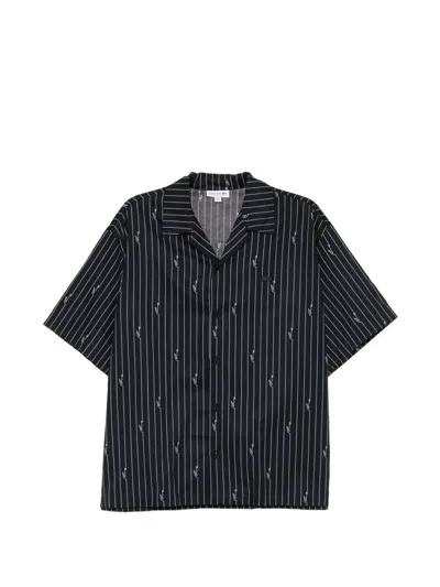 Lacoste Black Twill Relaxed Cotton Shirt