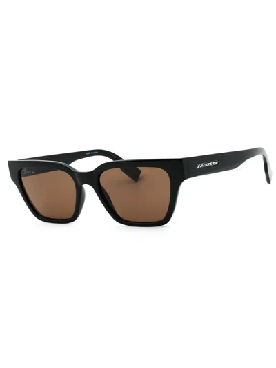 Lacoste Stylish Rectangular Sunglasses For Women In Brown