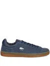 Lacoste Suede Logo-detail Sneakers In Blue