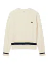 Lacoste Wool Sweater In Gray