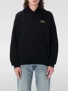 Lacoste Big Croco Hoodie In Schwarz