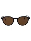 Lacoste Black Acetate Sunglasses In Black