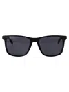 Lacoste Black Acetate Sunglasses In Black