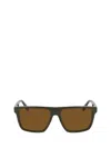 Lacoste Sport 57mm Rectangular Sunglasses In Brown