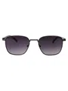 Lacoste Gunmetal Metal Sunglasses In Blue