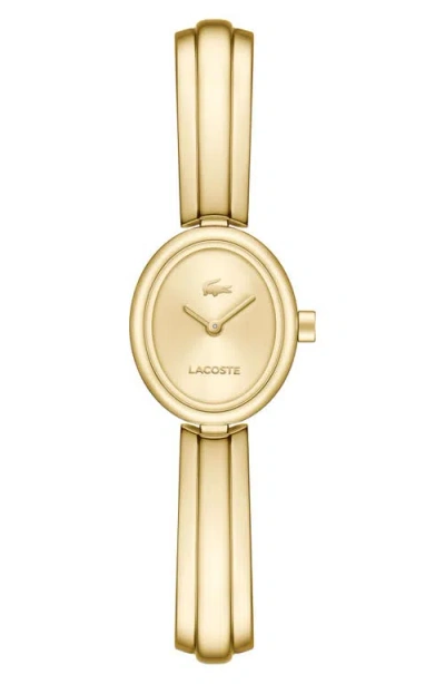 Lacoste Women's Quartz Suzanne Gold-tone Stainless Steel Bangle Bracelet Watch 18.5mm