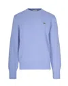 Lacoste Wool Sweater In Blue