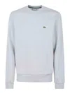 Lacoste Basic Crew Neck Sweatshirt In Grey