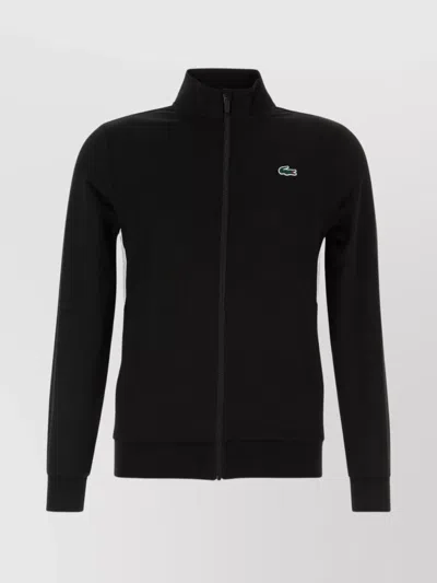 Lacoste Sweater High Collar Ribbed Cuffs In 258
