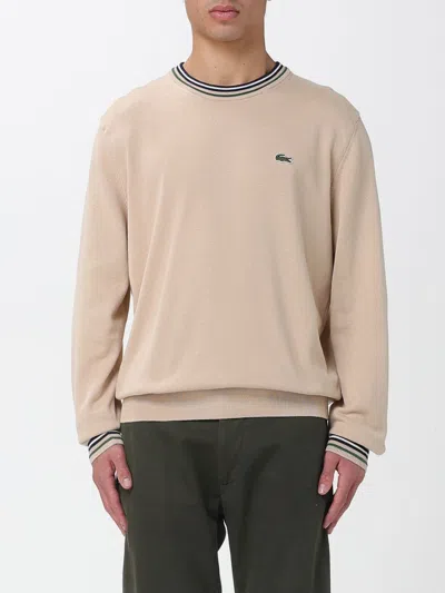 Lacoste Sweater  Men Color Beige In Brown