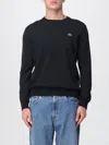 Lacoste Pullover In Cotone Nero In Blue