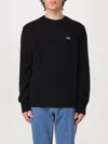 Lacoste Man Sweater Midnight Blue Size L Cashmere, Wool In Schwarz
