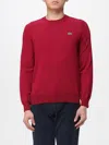 Lacoste Sweater  Men Color Burgundy In Red