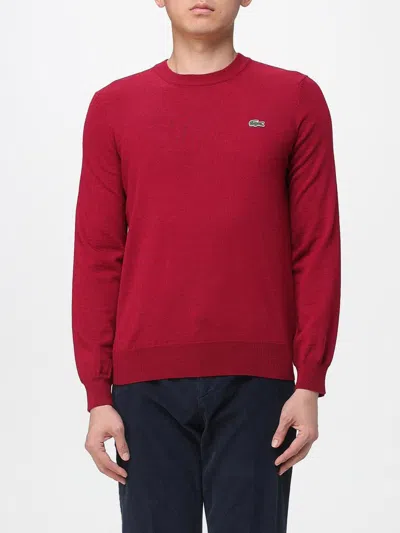 Lacoste Sweater  Men Color Burgundy In Red